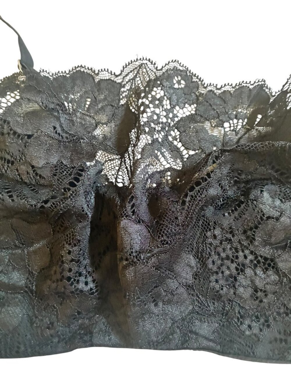 Lace Black Underwire Bra By Soma Size 38D Adjustable Straps Lace Trim - Picture 4 of 11